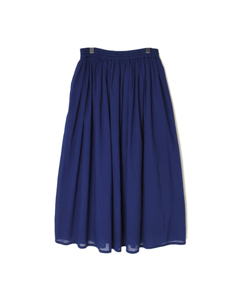 NSL26025 80s COTTON VOILE PLAIN GATHERED SKIRT