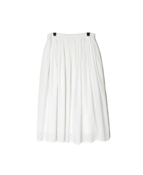 NSL26025 80s COTTON VOILE PLAIN GATHERED SKIRT