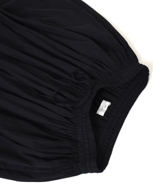 NSL26025 80s COTTON VOILE PLAIN GATHERED SKIRT