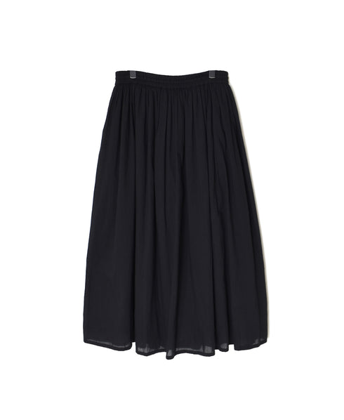 NSL26025 80s COTTON VOILE PLAIN GATHERED SKIRT