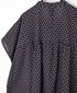 NSL26032 COTTON SLUB SMALL FLOWER PRINT BACK OPENING STAND COLLAR SHIRT