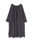 NSL26033 COTTON SLUB SMALL FLOWER PRINT 2WAY GATHERED SMOCK DRESS