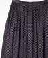 NSL26035 COTTON SLUB SMALL FLOWER PRINT GATHERED SKIRT