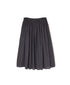 NSL26035 COTTON SLUB SMALL FLOWER PRINT GATHERED SKIRT