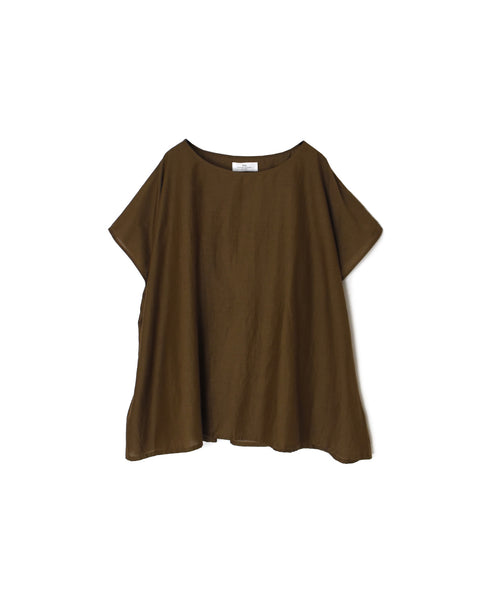 NSL26042 COTTON SILK PLAIN GATHERED SMOCK