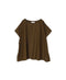NSL26042 COTTON SILK PLAIN GATHERED SMOCK