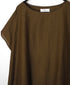 NSL26042 COTTON SILK PLAIN GATHERED SMOCK