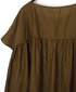 NSL26042 COTTON SILK PLAIN GATHERED SMOCK