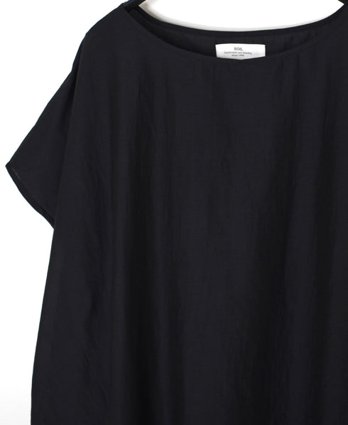 NSL26042 COTTON SILK PLAIN GATHERED SMOCK