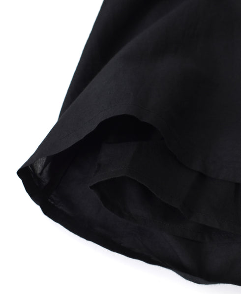 NSL26044 COTTON SILK PLAIN GATHERED SKIRT