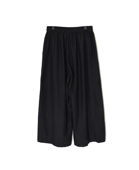 NSL26045 COTTON SILK PLAIN WIDE EASY PANTS