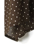 NSL26051 80s COTTON VOILE DOT PRINT BANDED COLLAR FRENCH/SL SHIRT