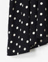 NSL26051 80s COTTON VOILE DOT PRINT BANDED COLLAR FRENCH/SL SHIRT