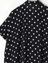 NSL26051 80s COTTON VOILE DOT PRINT BANDED COLLAR FRENCH/SL SHIRT