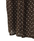 NSL26054 80s COTTON VOILE DOT PRINT BANDED COLLAR S/SL DRESS