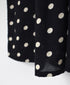 NSL26054 80s COTTON VOILE DOT PRINT BANDED COLLAR S/SL DRESS