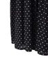 NSL26054 80s COTTON VOILE DOT PRINT BANDED COLLAR S/SL DRESS