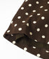 NSL26055 80s COTTON VOILE DOT PRINT WIDE EASY PANTS
