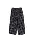NSL26055 80s COTTON VOILE DOT PRINT WIDE EASY PANTS