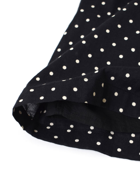 NSL26055 80s COTTON VOILE DOT PRINT WIDE EASY PANTS
