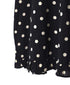 NSL26056 80s COTTON VOILE DOT PRINT HEM FRILL GATHERED SMOCK