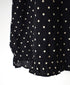 NSL26056 80s COTTON VOILE DOT PRINT HEM FRILL GATHERED SMOCK