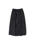 NSL26057 80s COTTON VOILE DOT PRINT PATCHWORK GATHERED SKIRT