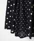 NSL26057 80s COTTON VOILE DOT PRINT PATCHWORK GATHERED SKIRT