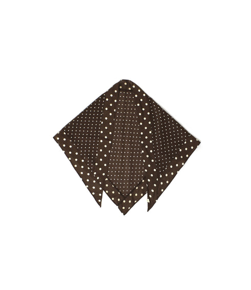 NSL26058 80s COTTON VOILE DOT PRINT TRIANGLE STOLE