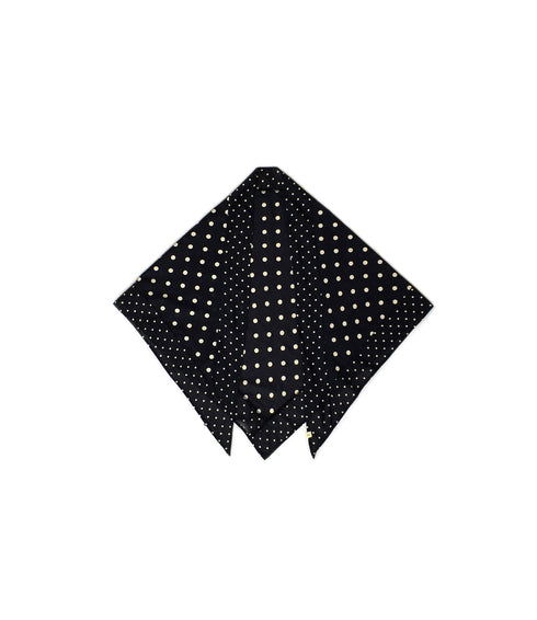 NSL26058 80s COTTON VOILE DOT PRINT TRIANGLE STOLE