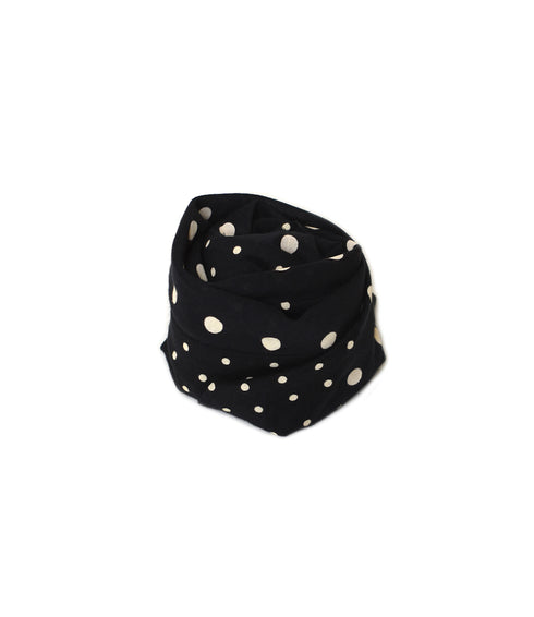 NSL26058 80s COTTON VOILE DOT PRINT TRIANGLE STOLE