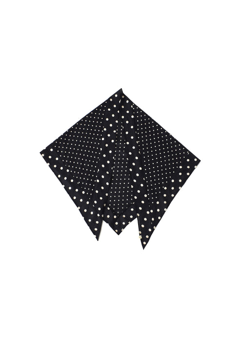 NSL26058 80s COTTON VOILE DOT PRINT TRIANGLE STOLE