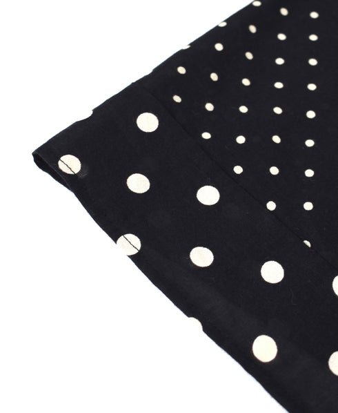 NSL26058 80s COTTON VOILE DOT PRINT TRIANGLE STOLE