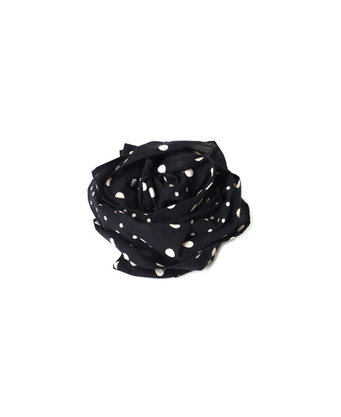 NSL26058 80s COTTON VOILE DOT PRINT TRIANGLE STOLE