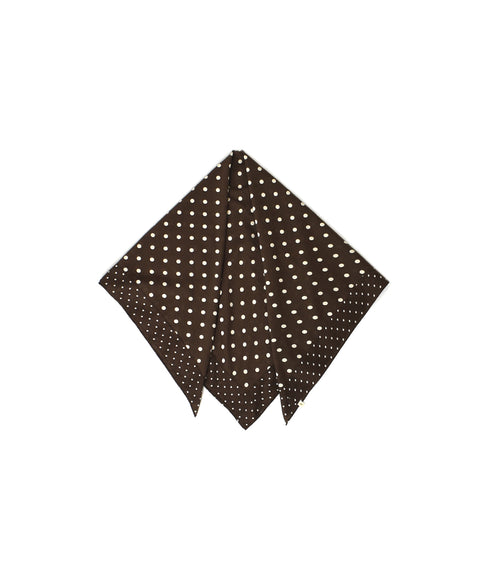 NSL26058 80s COTTON VOILE DOT PRINT TRIANGLE STOLE