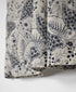 NSL26061 80s VOILE LEAF & FLOWER PRINT REGULAR COLLAR FRENCH/SL PINTUCK SHIRT