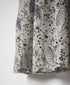 NSL26063 80s VOILE LEAF & FLOWER PRINT REGULAR COLLAR S/SL DRESS