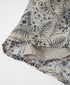 NSL26065 80s VOILE LEAF & FLOWER PRINT GATHERED SKIRT