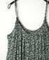 NSL26074 80s VOILE TWO TONE FLOWER PRINT TWO WAY CAMISOLE DRESS
