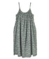 NSL26074 80s VOILE TWO TONE FLOWER PRINT TWO WAY CAMISOLE DRESS
