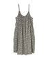 NSL26074 80s VOILE TWO TONE FLOWER PRINT TWO WAY CAMISOLE DRESS