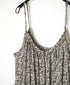 NSL26074 80s VOILE TWO TONE FLOWER PRINT TWO WAY CAMISOLE DRESS