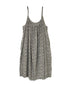 NSL26074 80s VOILE TWO TONE FLOWER PRINT TWO WAY CAMISOLE DRESS