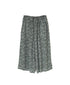 NSL26075 80s VOILE TWO TONE FLOWER PRINT WIDE EASY PANTS