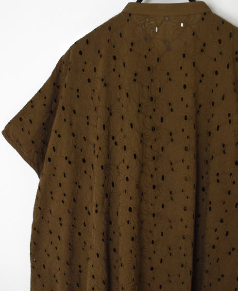 NSL26081 ALL HEMLA BANDED COLLAR FRENCH/SL SHIRT