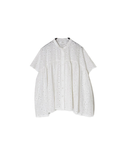 NSL26081 ALL HEMLA BANDED COLLAR FRENCH/SL SHIRT