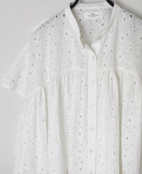 NSL26081 ALL HEMLA BANDED COLLAR FRENCH/SL SHIRT