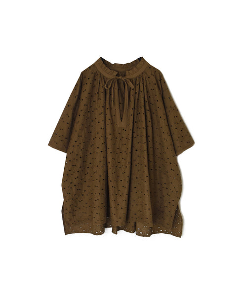 NSL26083 ALL HEMLA FRILL & STRING GATHERED SHIRT