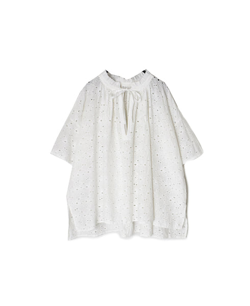 NSL26083 ALL HEMLA FRILL & STRING GATHERED SHIRT