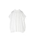 NSL26092 80s COTTON VOILE LACE LACE&STRING COLLAR GATHERED SHIRT